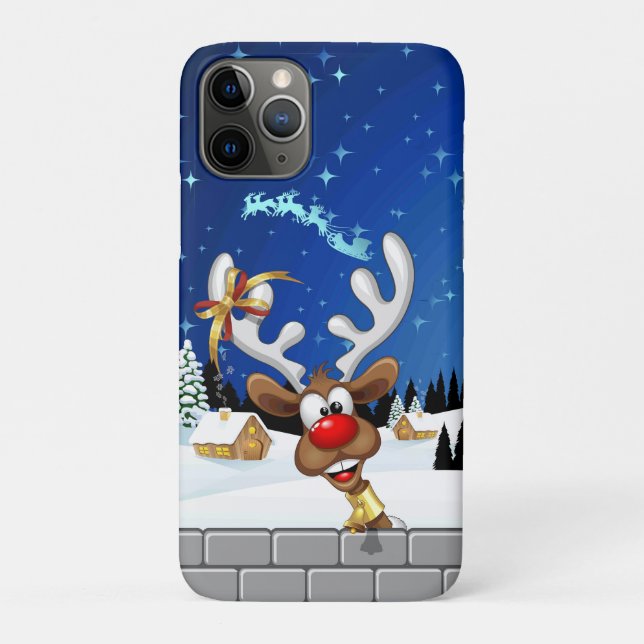 Lustiges Rentier-Spionier-Weihnachts-Meme Case-Mate iPhone Hülle (Rückseite)