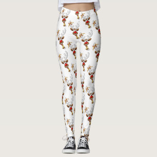 Lustiges Rentier-Spionier-Weihnachts-Meme Leggings