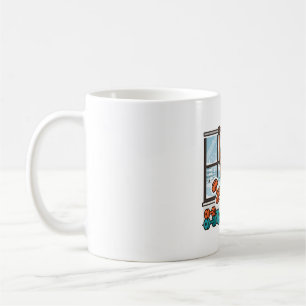 Lustiges Rentier-Trainingscamp Weihnachtskunst Kaffeetasse