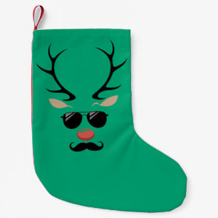 Lustiges Rentier Weihnachten Winter Familie Süßes  Kleiner Weihnachtsstrumpf