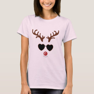 Lustiges Rentier Weihnachten Winter Familie Süßes T-Shirt