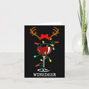 Lustiges Rentier Winedeer Reinbeer passende Paare Karte