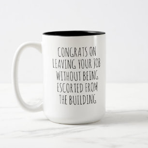 Lustiges Rentner-Kollegen-Geschenk Zweifarbige Tasse