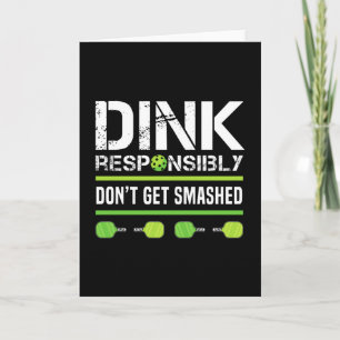 Lustiges Rentner-Pickleball-Geschenk Dink Karte