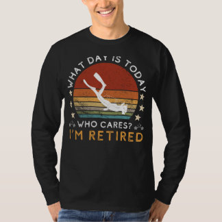 Lustiges Rentner-Taucher-T-Shirt - Wen interessier T-Shirt