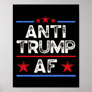 Lustiges Retro Anti-Trump Af Poster