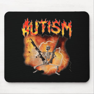 Lustiges Retro Autistisches und Schwules Skelett A Mousepad