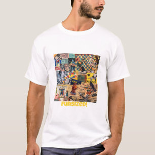 Lustiges Retro-Collage-T-Shirt T-Shirt