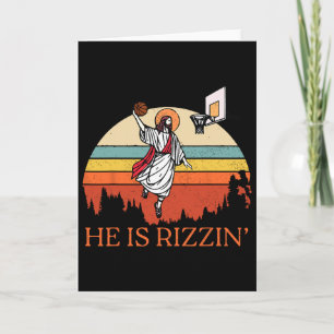 Lustiges Retro Er ist Rizzin Christliches Oster Sp Karte