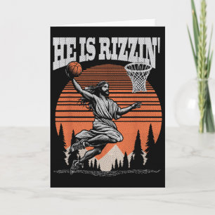 Lustiges Retro Er ist Rizzin Christliches Oster Sp Karte