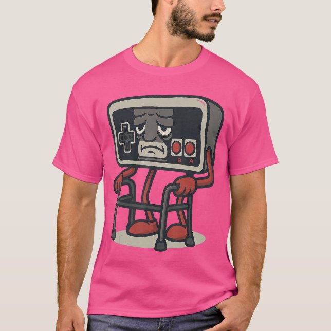 Lustiges Retro-Game-Controller-Design für klassisc T-Shirt (Vorderseite)
