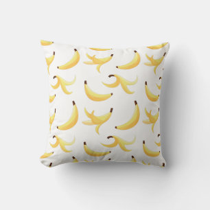 Lustiges Retro-Gelb-Bananen-Muster-Party-Bearbeitb Kissen