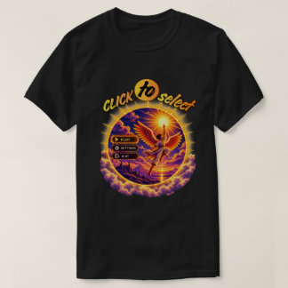 Lustiges Retro-Pixel-Spielmenü T-Shirt