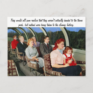 Lustiges Retro Postkarte