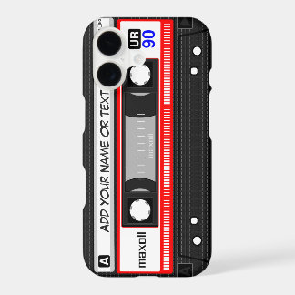 Lustiges Retro-Rotes Musik-Kassette-Tape-Muster