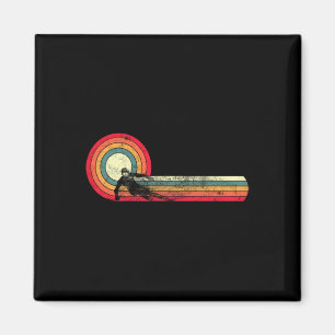 Lustiges Retro-Ski-Vintage-80er-90er-Skilauf-Abfah Magnet