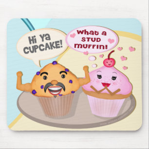 Lustiges Retro süßes Gespräch Mousepad