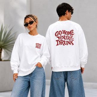 Lustiges Retro-Typografie-Kunst-T-Shirt-Sweatshirt Sweatshirt