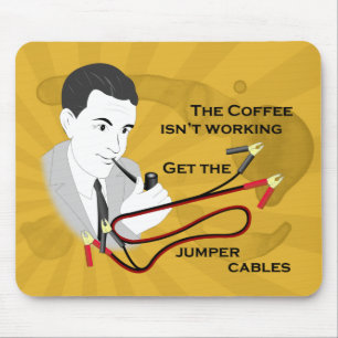 Lustiges Retro Vater-Kaffee-Sprichwort Mousepad