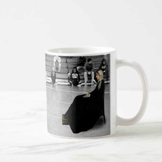 Lustiges Ringen Kaffeetasse (Rechts)