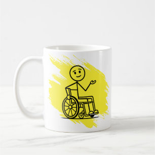 Lustiges Rollstuhl-Humor Custom Factory Warranty M Kaffeetasse