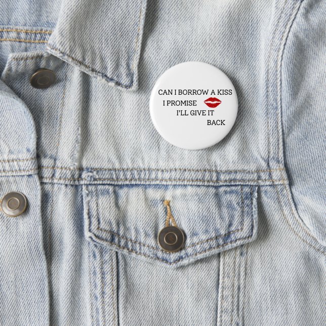 Lustiges romantisches Zitat Button (Beispiel)