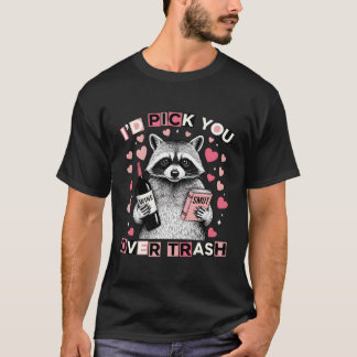 Lustiges romantisches Zitat Ich würde dich über Mü T-Shirt