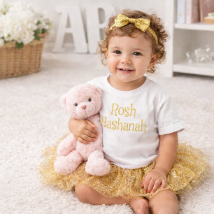 Lustiges Rosh-Hashanah-Design Kleinkind T-shirt