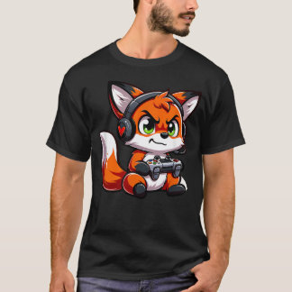 Lustiges Rotfuchs-Gamer-Video T-Shirt