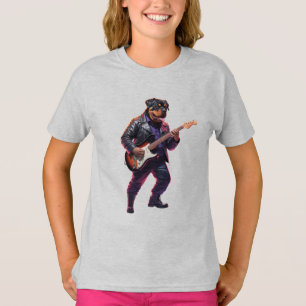 Lustiges Rottweiler Rockstar T-Shirt
