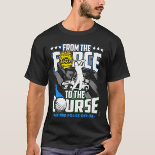 Lustiges Ruheständler Läuse Offizier Golf Ruhestan T-Shirt