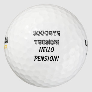 Lustiges Ruhestands-Party-Golfball-Geschenk-Set Golfball