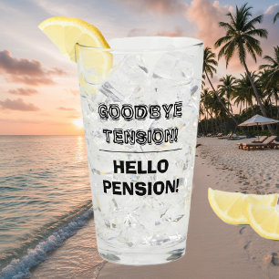 Lustiges Ruhestandsgeschenkglas für pensionierte Glas