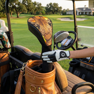 Lustiges Safari-Tier - Giraffen-Gesicht mit Sonnen Golf Headcover