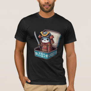 Lustiges Sardinen-Samurai-Krieger-T-Shirt T-Shirt