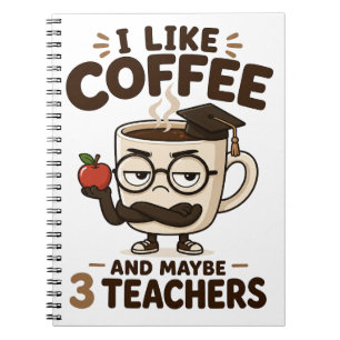 Lustiges Sarkastisches Lehrer Kaffee Zitat Spiralf Notizblock