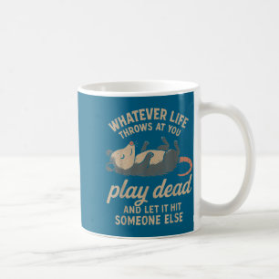 Lustiges sarkastisches Opossum, das für Opossum-Li Kaffeetasse
