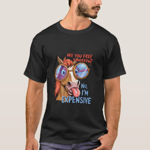 lustiges sarkastisches Tier ironisches Pferd Desig T-Shirt