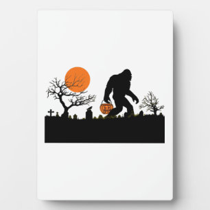 Lustiges Sasquatch-Bigfoot-Halloween-Kostüm-T-Shir Fotoplatte
