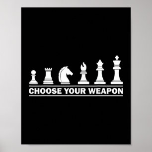 Lustiges Schachgeschenk für Schachliebhaber Kinder Poster