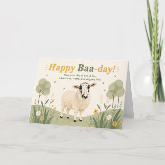Lustiges Schaf Alles Gute zum Geburtstag Karte