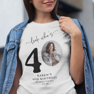 Lustiges 'Schau wer 40 ist' Stylishes 40. Geburtst T-Shirt
