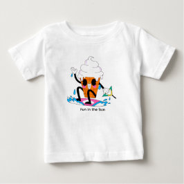 Lustiges Schmelzendes Eis-Surfen – Süßer Sommerwag Baby T-shirt