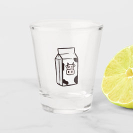 Lustiges Schnapsglas, Kuh-Karton, Milch-Karton Schnapsglas