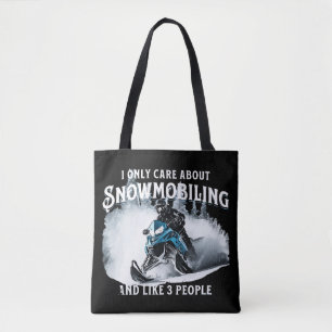 Lustiges Schneemobilfahren Schneemobil
