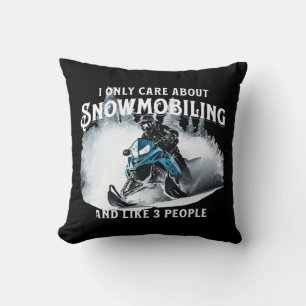 Lustiges Schneemobilfahren Schneemobil Kissen
