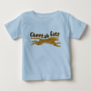 Lustiges schnelles Gepard-Katz-Kinder-T-Shirt Baby T-shirt