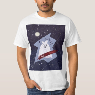 Lustiges schockiertes Gespenst-Cartoon-Value-T-Shi T-Shirt