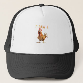 Lustiges schreiendes Huhn F Krächz F Humor Truckerkappe