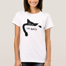 Lustiges Schwarzes-Katzen-Grafik-T-Shirt-Design „I T-Shirt